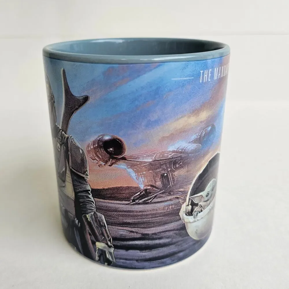 StarWars Mandalorian Mug Grogu 20oz Ceramic Coffee Cup The Child Baby Yoda - Picture 2 of 8
